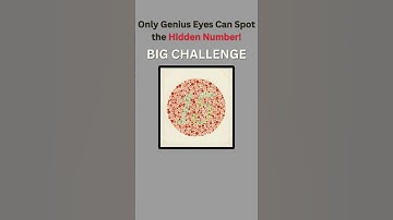 If You Can See This Number, Your Color Vision is Genius-Level  #shorts #genius #puzzle #facts #gk