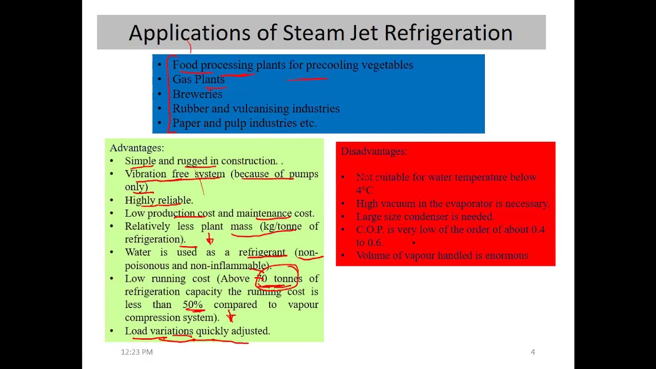 Steam Jet Refrigeration System Video Lecture 5 YouTube