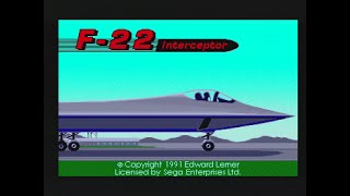 F-22 Interceptor Sega Genesis - Zilog And Moto