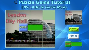 How to make a Puzzle Game (E09 Add In Game Menu) - Unity Tutorial