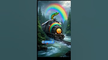 AMAZING SCENERY| AI NATURE EXPLORATION|GIANT SNAKE #ai #phyton #trending #animation #feedshort