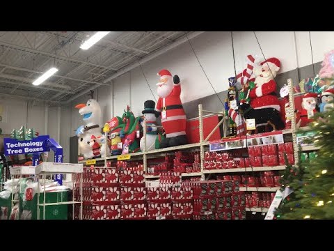 Christmas decorations at Home Depot for 2019 - YouTube