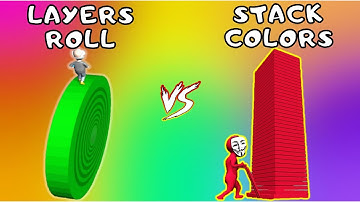 Layers Roll Vs Stack Colors : Level 1-9999 All Level (iOS, Android) P1