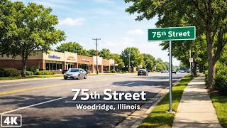WALKING 75th STREET WOODRIDGE TO DARIEN 4K
