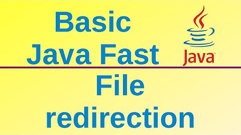 File redirection on Eclipse IDE - Basic Java Fast (39)