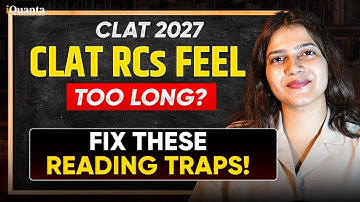 CLAT 2027 English RC Masterclass | How to Solve CLAT RC & Score Full Marks in English RC