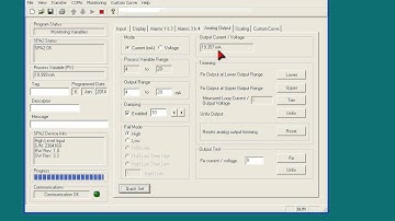 SPA2 HLPRG Configuration Software Tutorial Analog Output Tab