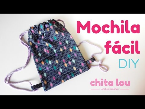 Mochila fácil. Tutorial DIY