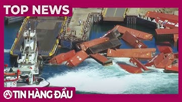 Hơn 60 container hàng hóa đã rơi khỏi một tàu chở hàng đang đậu tại cảng California