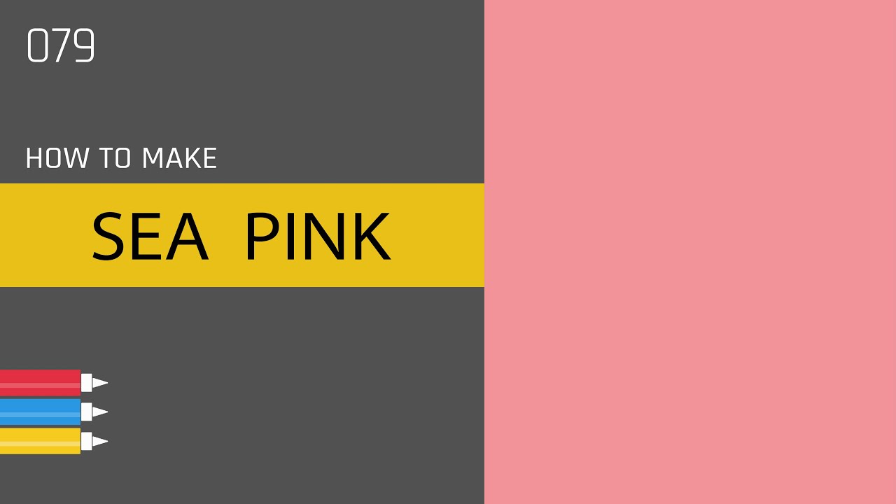 How to make SEA PINK color for painting or interior. Color makeing. ANYSHADE 079 Tutorial.