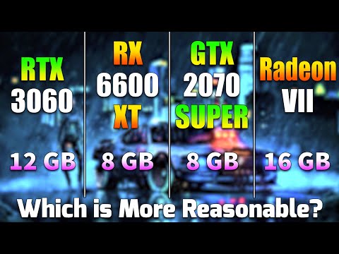 RTX 3060 vs RX 6600 XT vs RTX 2070 SUPER vs Radeon VII | PC Gameplay Tested