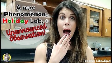 Holiday Lab, Phenomenon, + Unannounced Observation! | Teacher Life - Episode 8 | MsRazz ChemClass