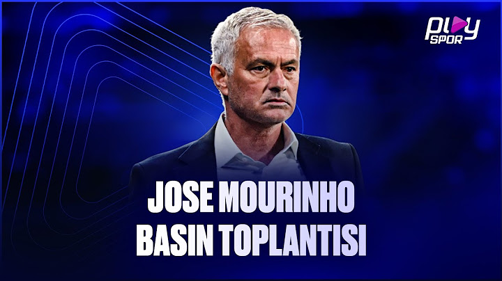 Jose Mourinho, Eyüpspor Maçı Ardından Basın Toplantısında Konuşuyor