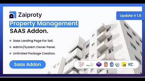 Zaiproty - Property Management SAAS Addon By zainiktheme