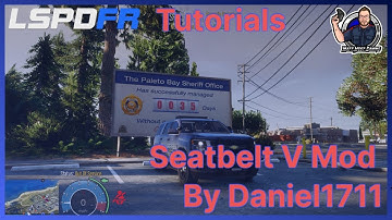GTA LSPDFR Seatbelt V Mod Install Tutorial and Showcase #lspdfr #gta5 #sve