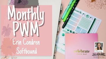 March Monthly Plan with Me | Erin Condren Softbound Life Planner | Monthly, Notes & Dashboard Pages