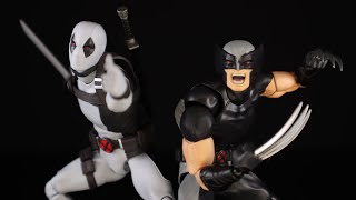 Medicom Toy Mafex XForce Deadpool and Wolverine Action Figure Review