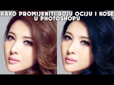 Kako promijeniti boju kose i očiju u Photoshop-u?