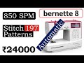 197 Patterns | 850-SPM | Sewing Machine under Designer {हिंदी में} | #bernette sew&go 8