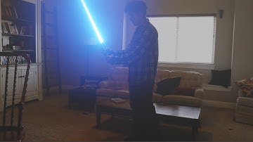 Padawan LightSaber Practicing 1   -   Blender 2.81 VFX