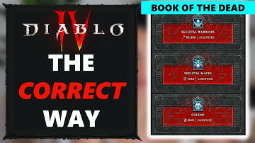 The RIGHT Way to Use Book of the Dead | Diablo 4 Necromancer Guide | Sacrifice Summons
