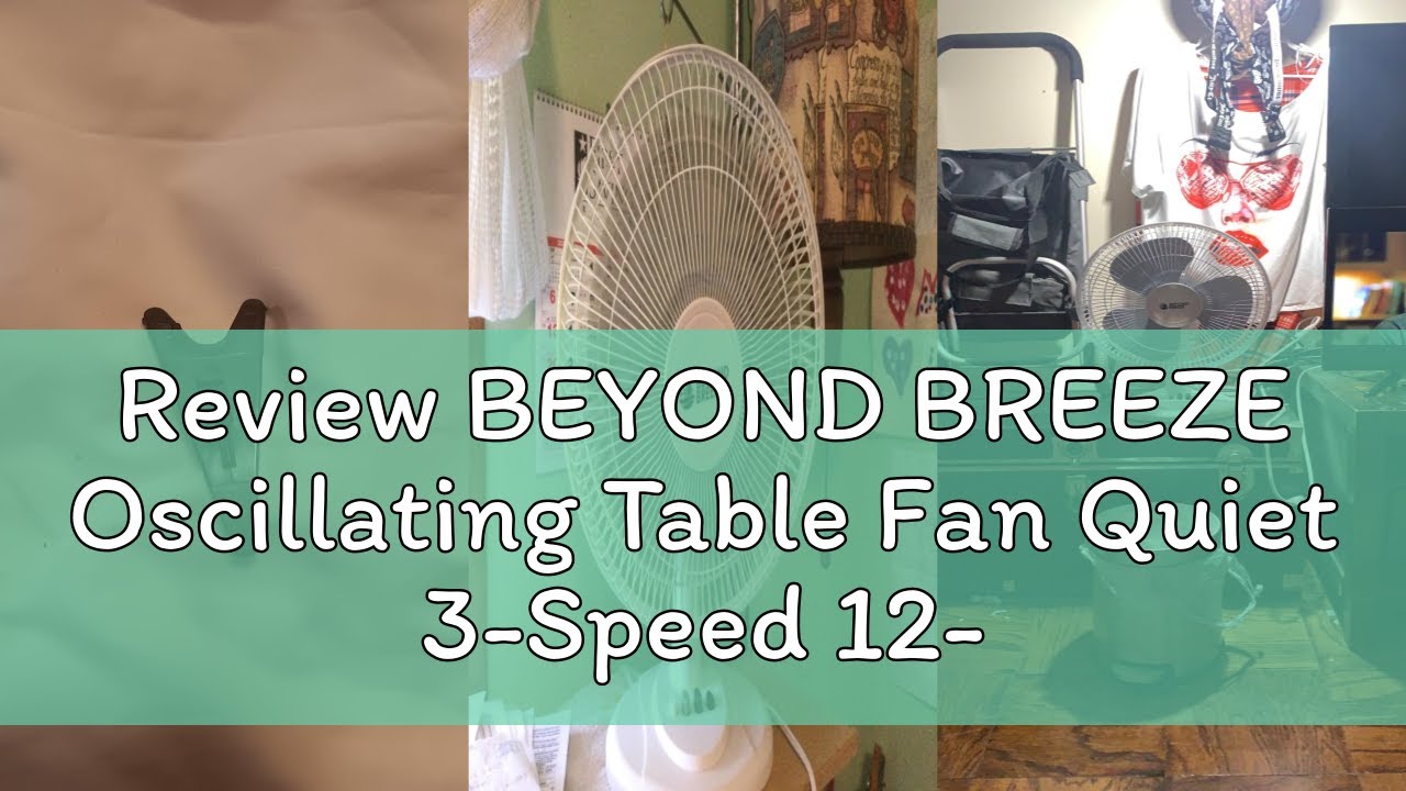 Comfort Zone 12 Oscillating Table Fan 12 Diameter 3 Speed Oscillating - View #5