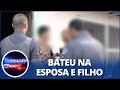 Denunciado por agresso homem resiste a polcia para de relar em mim