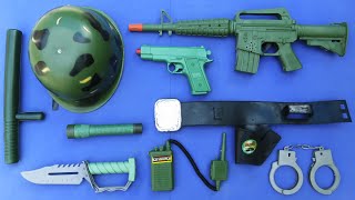Set de Accesorios Militares y Policiales de Juguete! Fusil, Pistola, Radio, y Mas! - REVIEW
