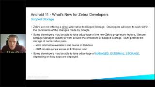 Zebra DevTalk | Android 11 - New Features for Enterprise Developers | November 2021 screenshot 3