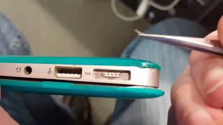 Apple magsafe connector fail. Easy 15 second repair.