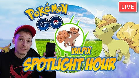 Vulpix Shiny Spotlight Hour Live | Pokemon GO