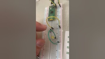 RaspberryPi Pico W wiring for button + LED