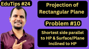 Projection of Planes Problem#10 | Subscribe 👉@TheSangharatna  my personal vlogs | EduTips#24