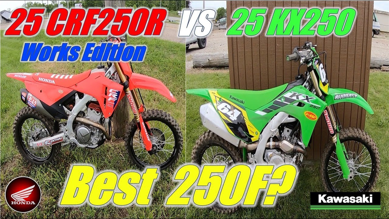 2025 Honda CRF250R Works Edition vs 2025 Kawasaki KX250 at Kickin Roost MX: Which is the Best 250F?