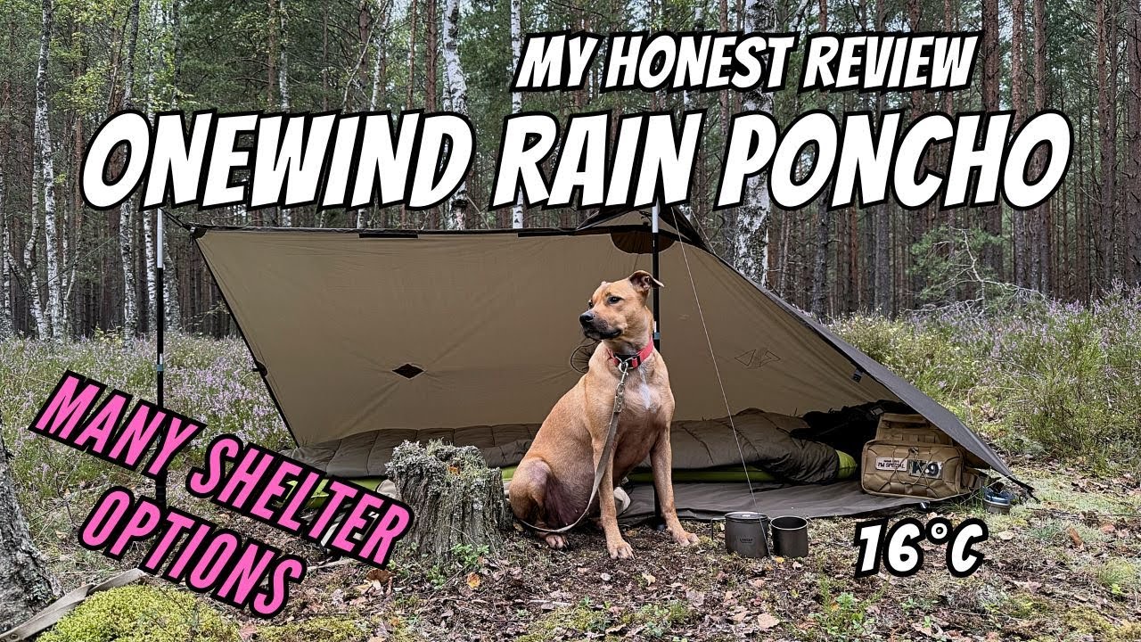 Сверхлёгкое дождевик-пончо Onewind | Честный обзор и реальные испытания | Палатка для кемпинга с ...
