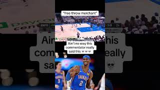 Doris Burke had some words for SGA 😭 #shaigilgeousalexander #okcthunder #nba #nbaplayoffs