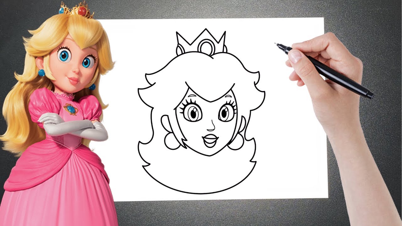 Maquiagem artística inspirada na Princesa Peach do jogo e agora filme