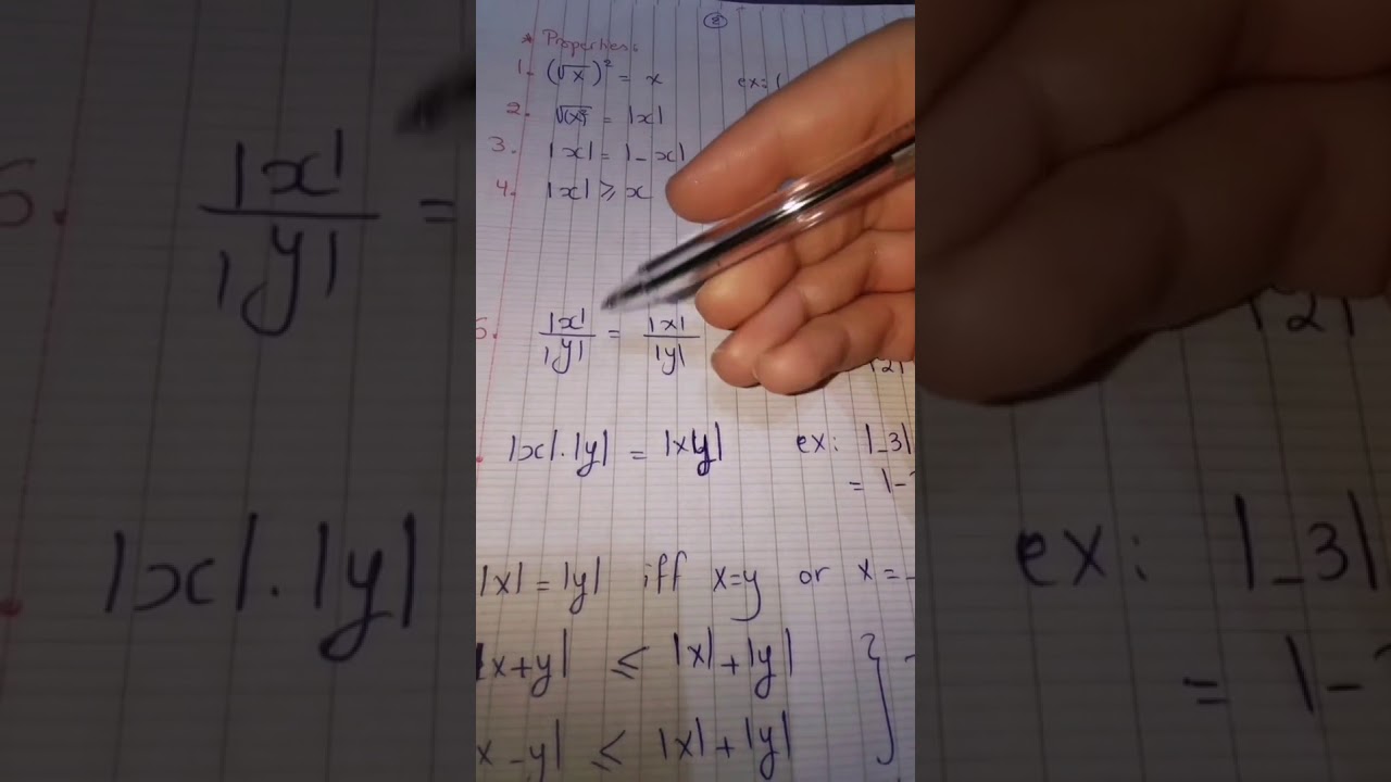 Grade 10 Review on absolute value