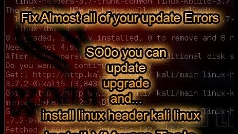 Updating Kali Linux repositories with sources.list | 2018.1|