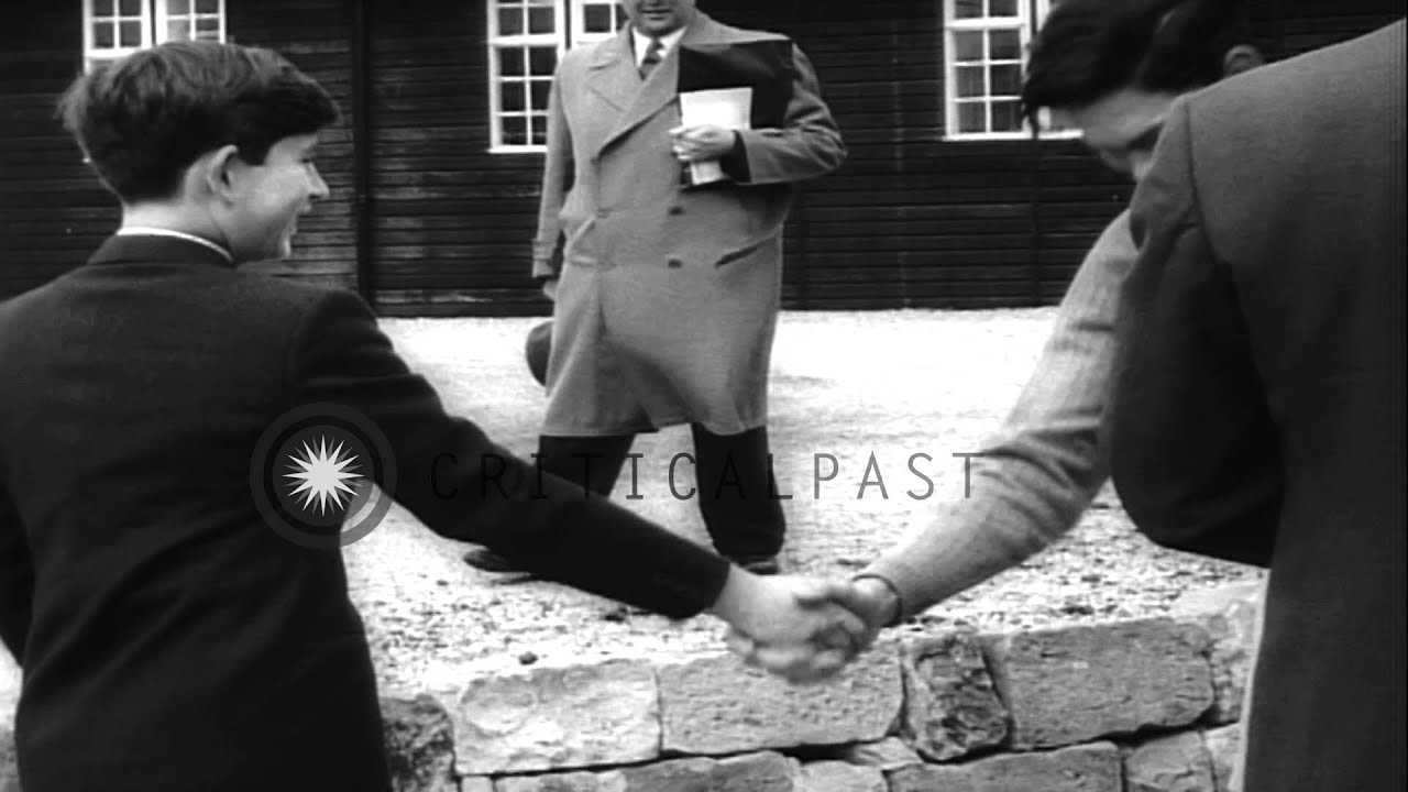 Prince Charles Of Wales Arrives At Gordonstoun School And Meets The Head Of The S...Hd Stock Footage