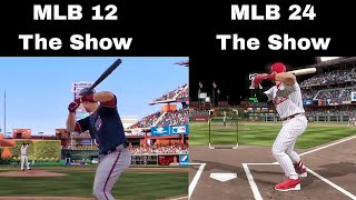 Bryce Harper MLB The Show Evolution 2012 - 2024