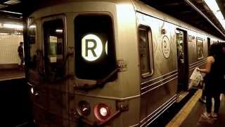 Whitehall Street Bound R46 R And A R32R127 Refuse Train Steinway Street