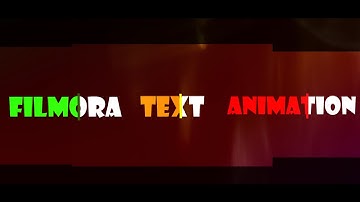 Colour Changing Text Effect in Filmora X | Filmora Tutorial