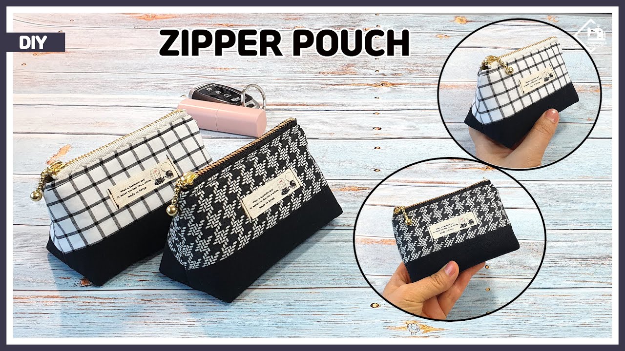 DIY Easy Small Zipper Pouch ~ DIY Tutorial Ideas!