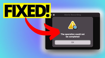 FIX Operation Could Not Be Completed ERROR On Quicktime Player