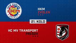 21.kolo HKM Zvolen - HC MV Transport Prešov HIGHLIGHTS