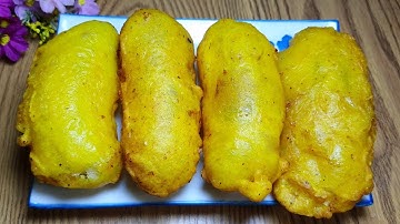 CHUỐI CHIÊN - Cách làm Bánh Chuối Chiên giòn phồng rỗng ruột Và Cách pha Bột Chuối Chiên giòn lâu