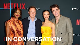 Queen Charlotte Cast including India Amarteifio, Corey Mylchreest In Conversation | Netflix