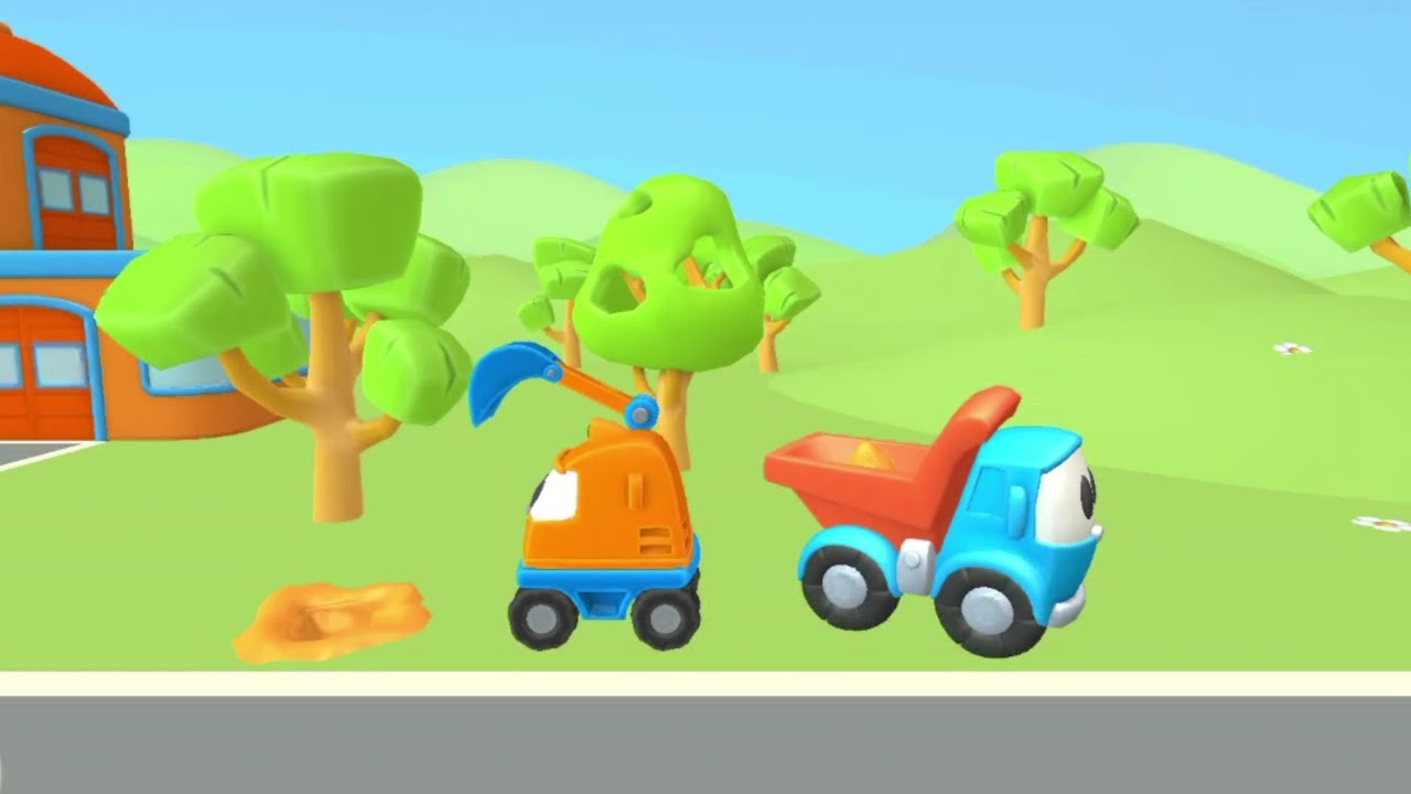 JCB and truck car usa video 