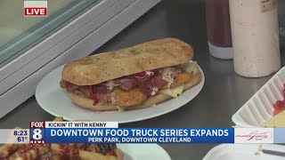 Kenny says lunchtime in downtown Cleveland is growing into a 'food truck fiesta'